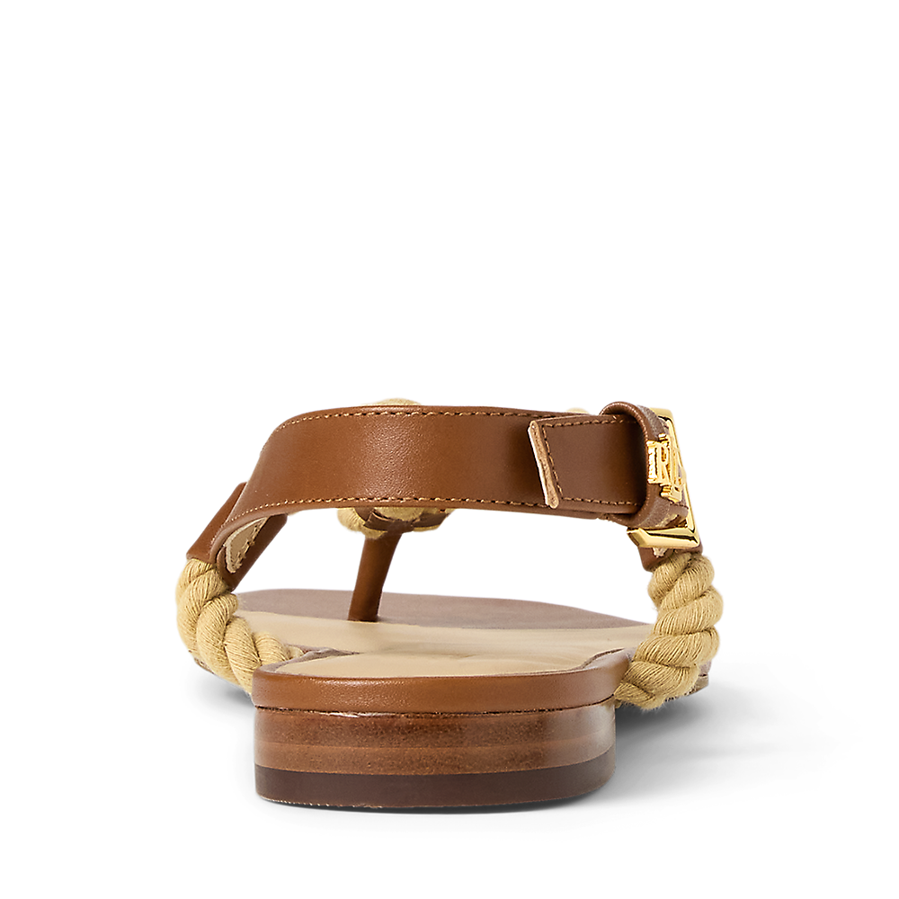 LRL Everley Calfskin &amp; Rope Sandal/Sandale 802959152001
