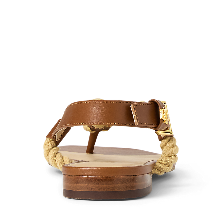 LRL Everley Calfskin &amp; Rope Sandal/Sandale 802959152001