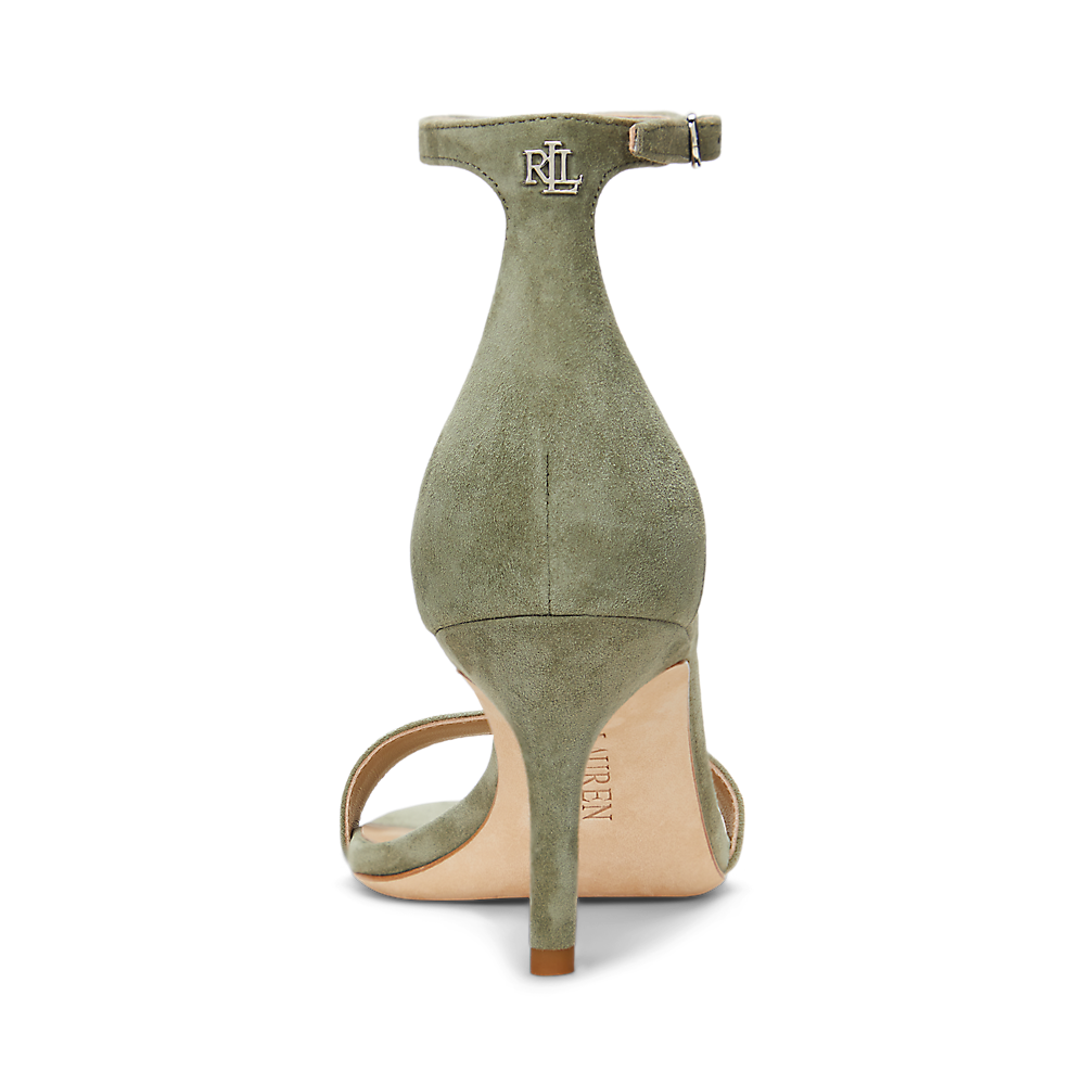 LRL Allie Mid-Heel Suede Sandal/Sandale 802959175007
