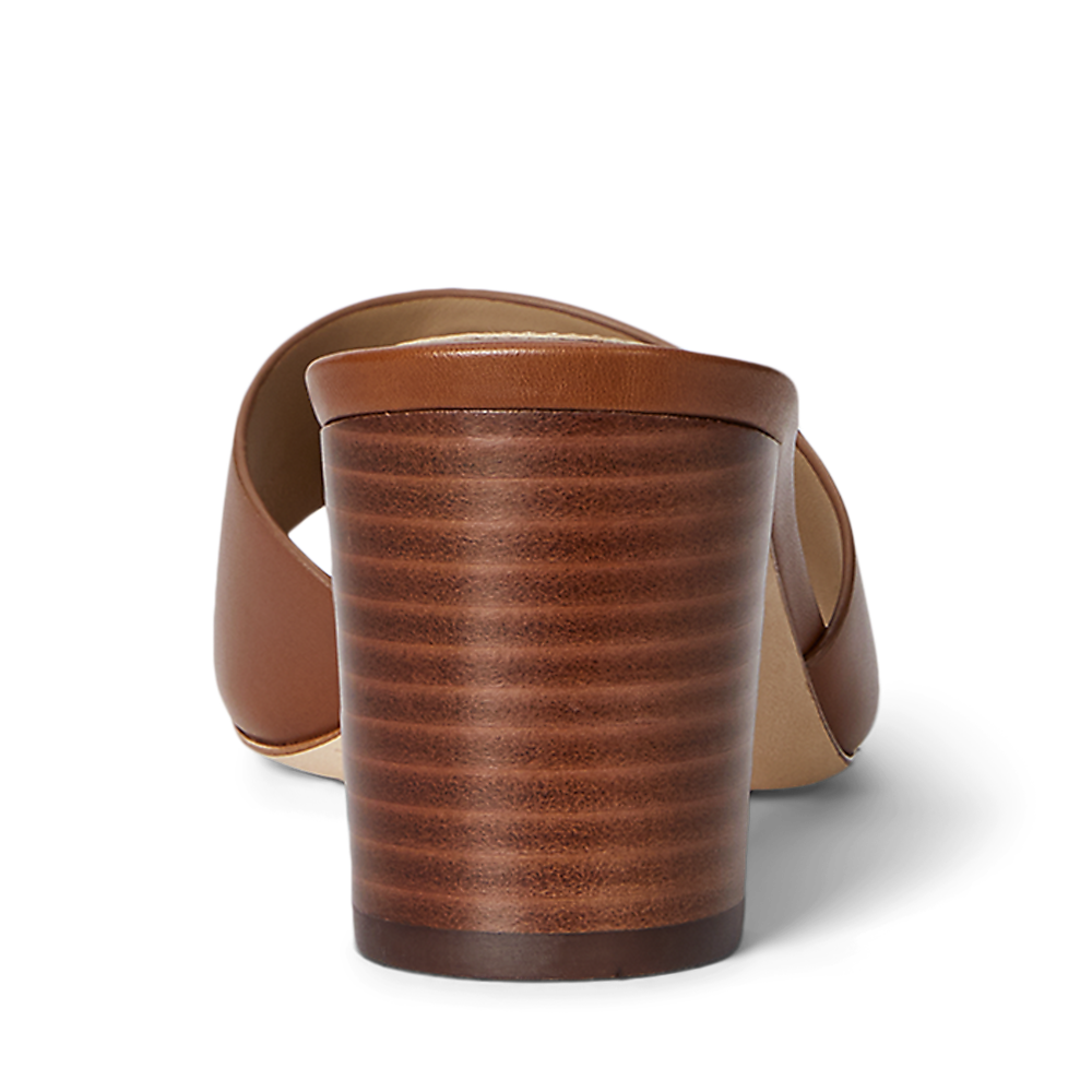 LRL Everley Block-Heel Calfskin Sandal/Sandale 802974364002