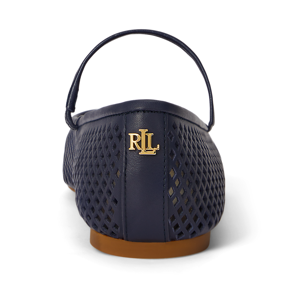 LRL Jayna Perforated Leather Mary Jane Flat/Loaferice 802P04176002