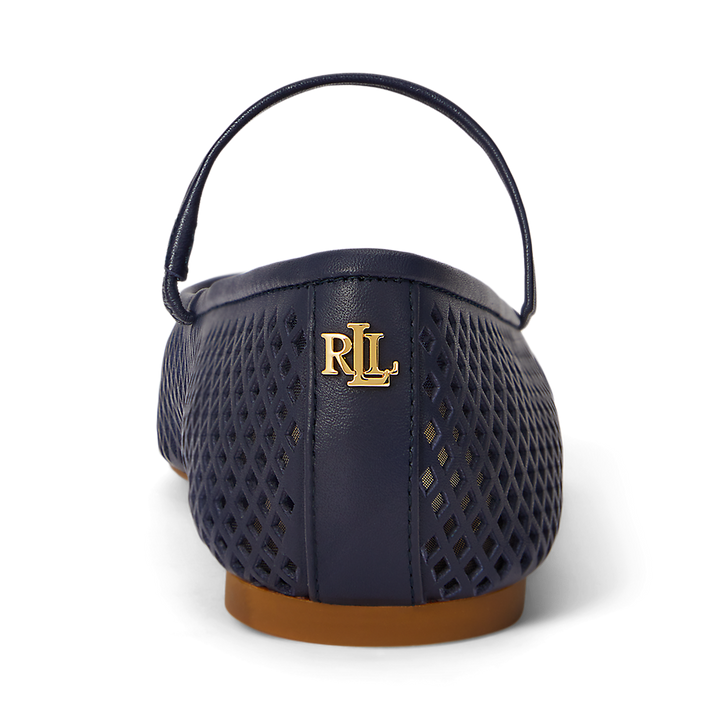 LRL Jayna Perforated Leather Mary Jane Flat/Loaferice 802P04176002