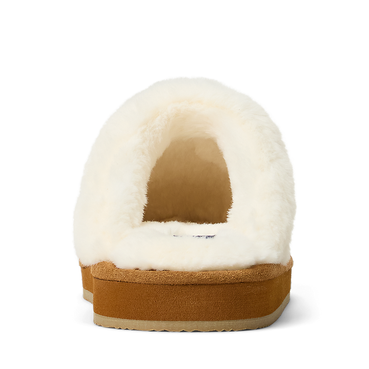PRL Polo Bear Suede & Faux-Fur Slipper/Papuče 842P03594001