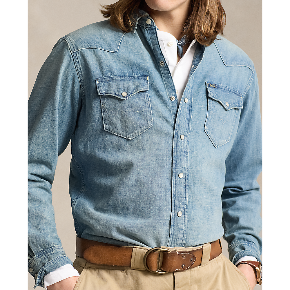 PRL Slub Denim Western Shirt/Košulja 710703936001