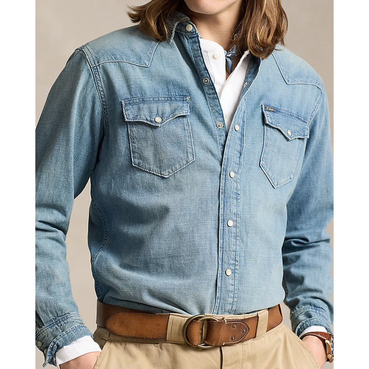PRL Slub Denim Western Shirt/Košulja 710703936001