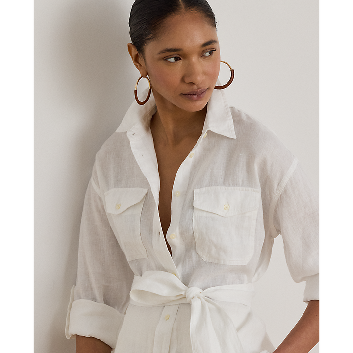 LRL Relaxed Fit Belted Linen Shirt/Košulja 200786629001