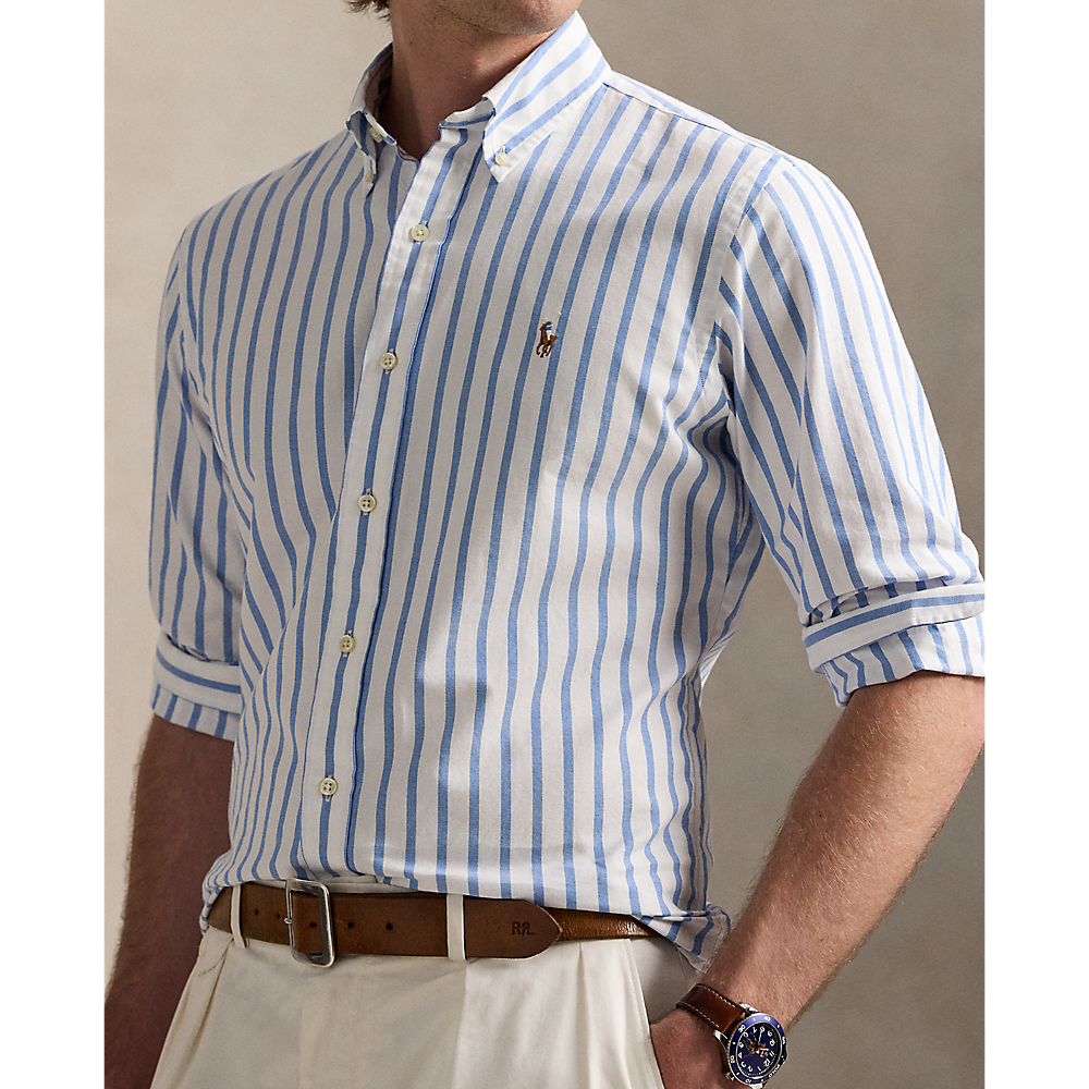 PRL Custom Fit Striped Oxford Shirt/Košulja 710906622001
