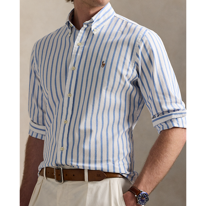 PRL Custom Fit Striped Oxford Shirt/Košulja 710906622001