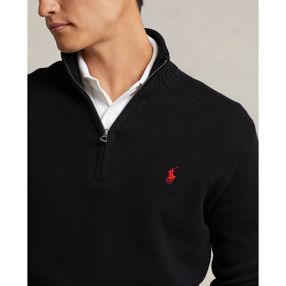 PRL Cotton Quarter-Zip Jumper/Pulover 710859939003
