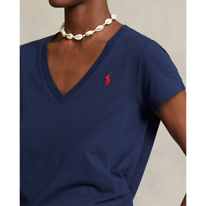 PRL Cotton Jersey V-Neck T-Shirt/Majica 211902403002