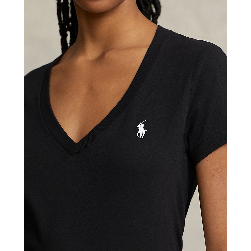 PRL Cotton Jersey V-Neck T-Shirt/Majica 211902403003