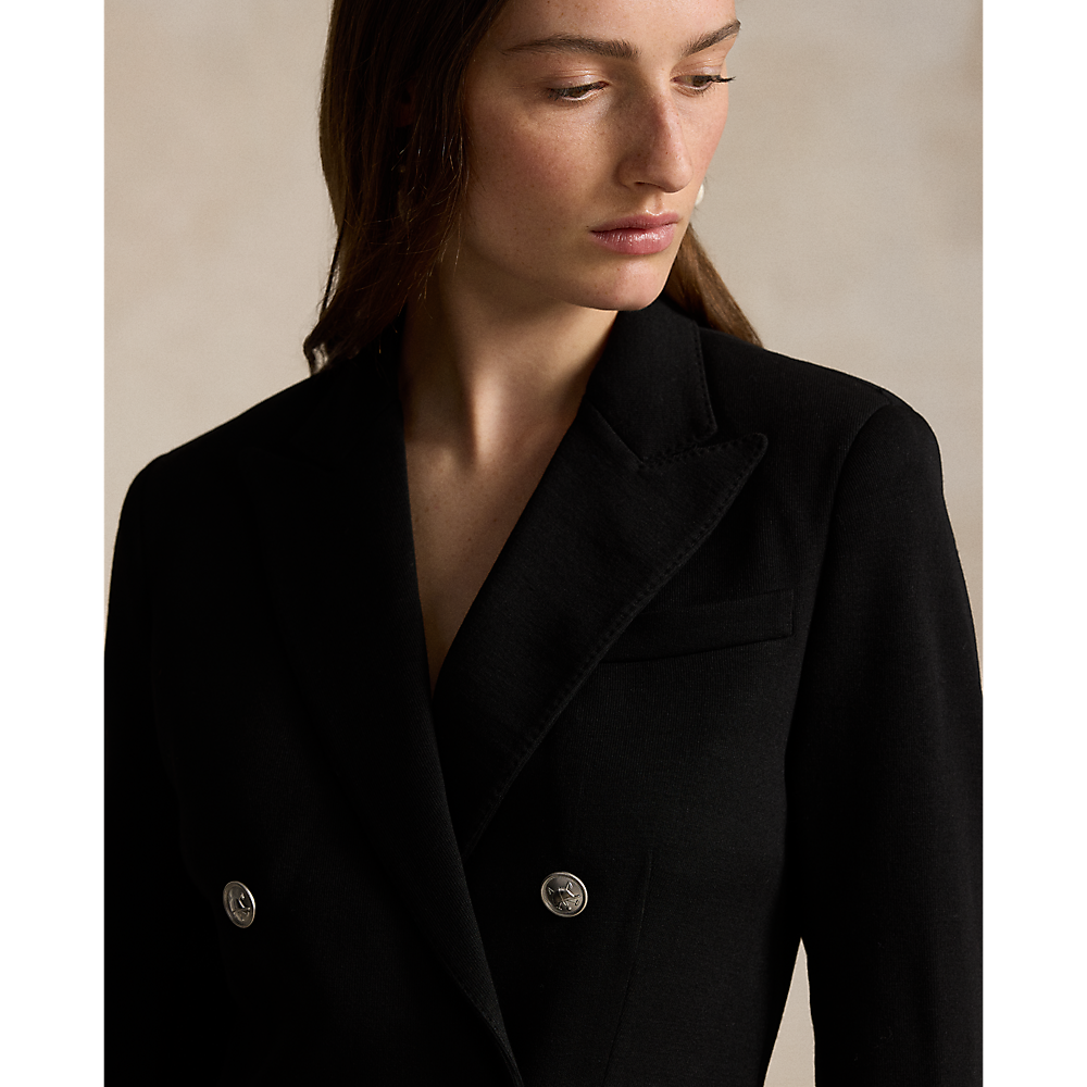 PRL Double-Breasted Knit Blazer/Sako 211910134002
