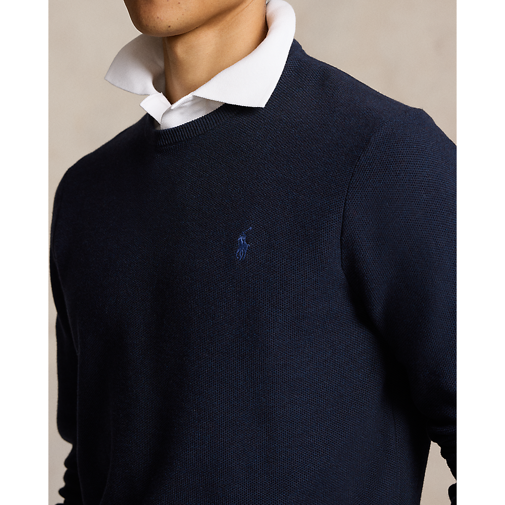 PRL Textured Cotton Crewneck Jumper/Pulover 710918163001