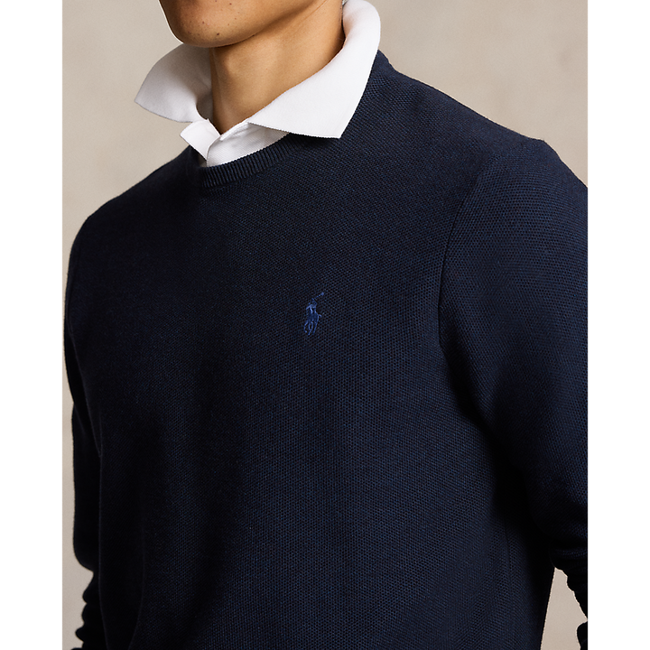PRL Textured Cotton Crewneck Jumper/Pulover 710918163001