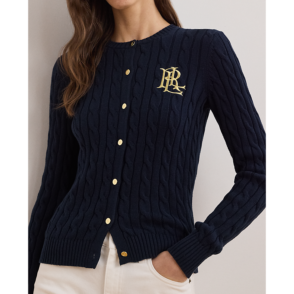 LRL Cable-Knit Cotton Cardigan/Pulover 200932225002