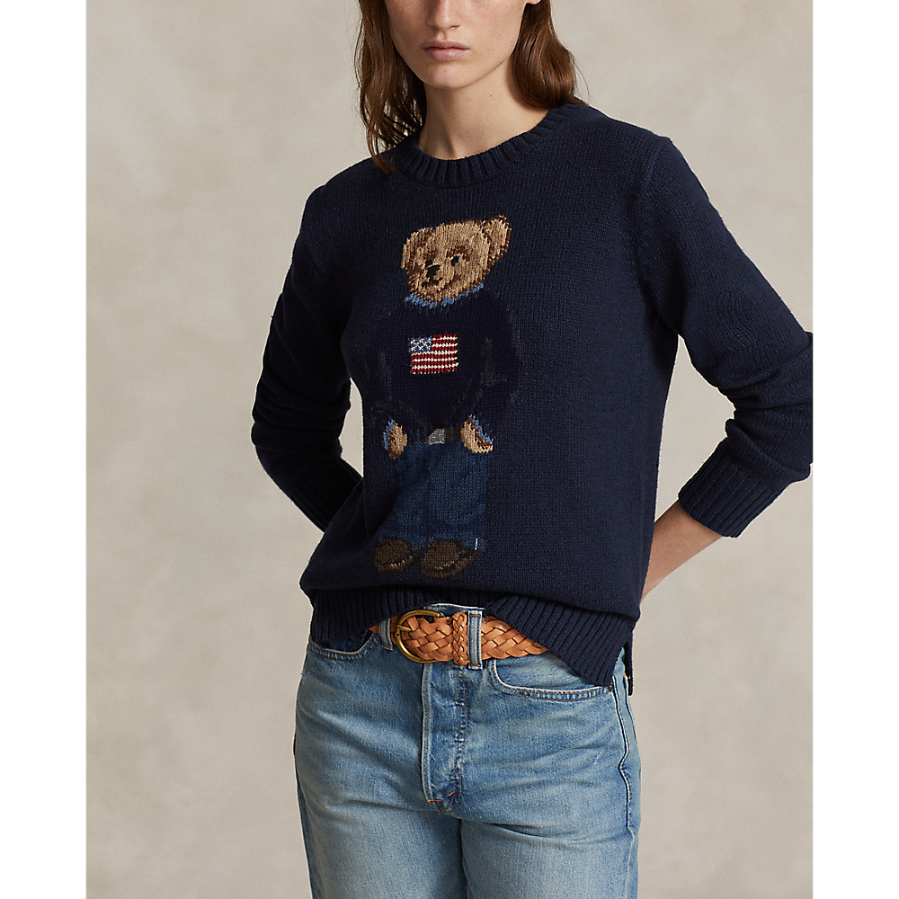 PRL Polo Bear Cotton-Linen Jumper/Pulover 211927070001