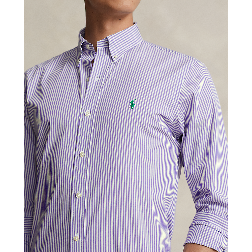 PRL Custom Fit Striped Stretch Poplin Shirt/Košulja 710929346003