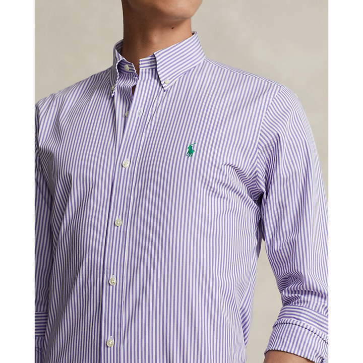 PRL Custom Fit Striped Stretch Poplin Shirt/Košulja 710929346003