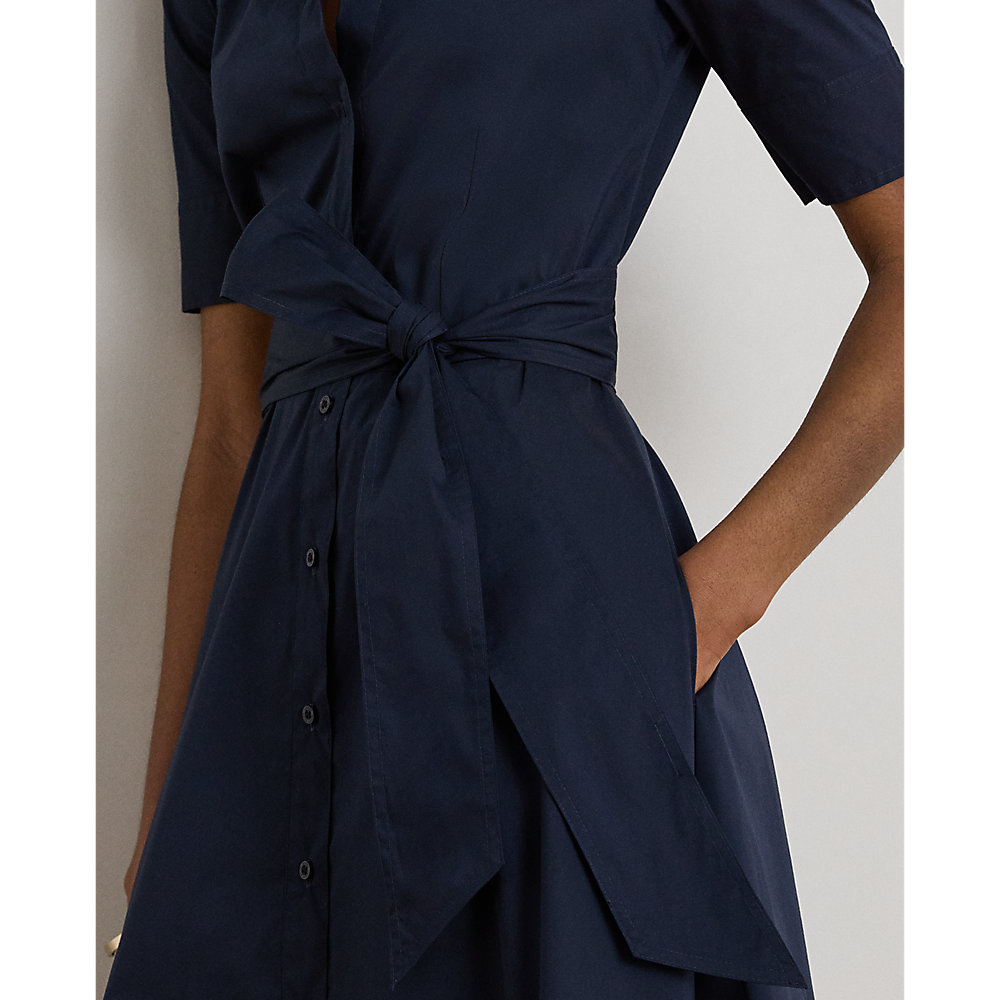 LRL Belted Cotton-Blend Shirtdress/Haljina 200748950010