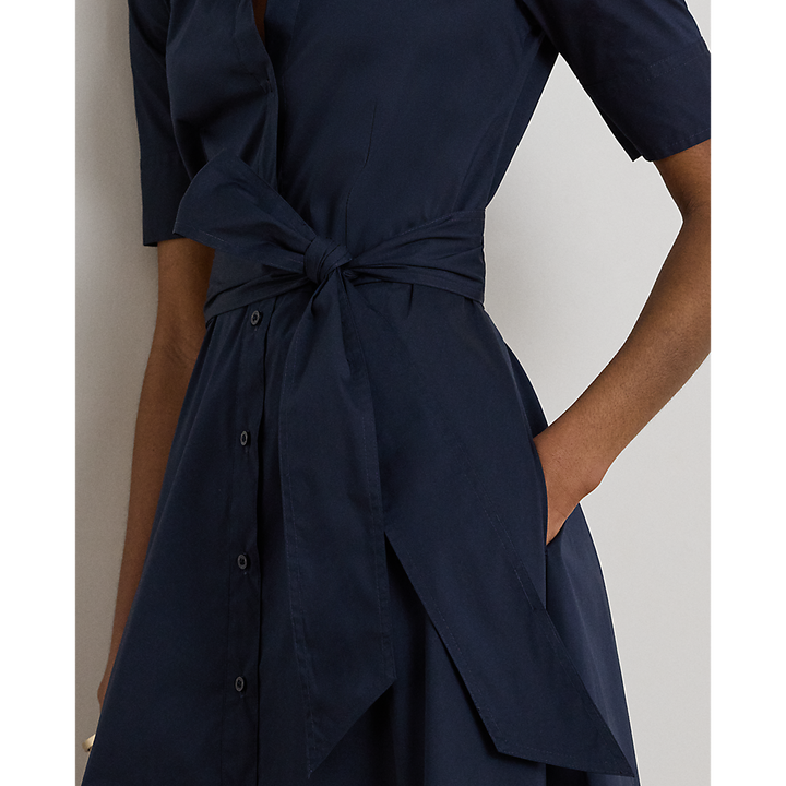 LRL Belted Cotton-Blend Shirtdress/Haljina 200748950010