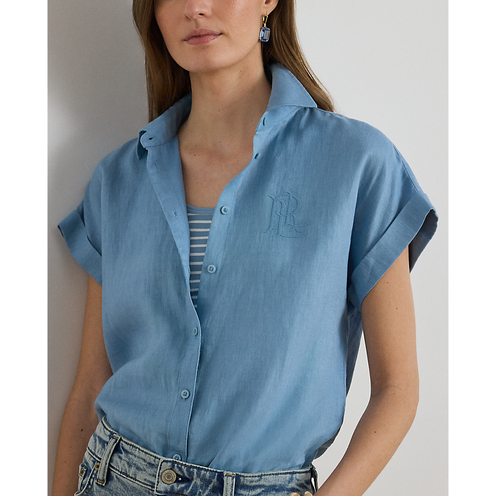 LRL Relaxed Fit Linen Short-Sleeve Shirt/Košulja 200874259011