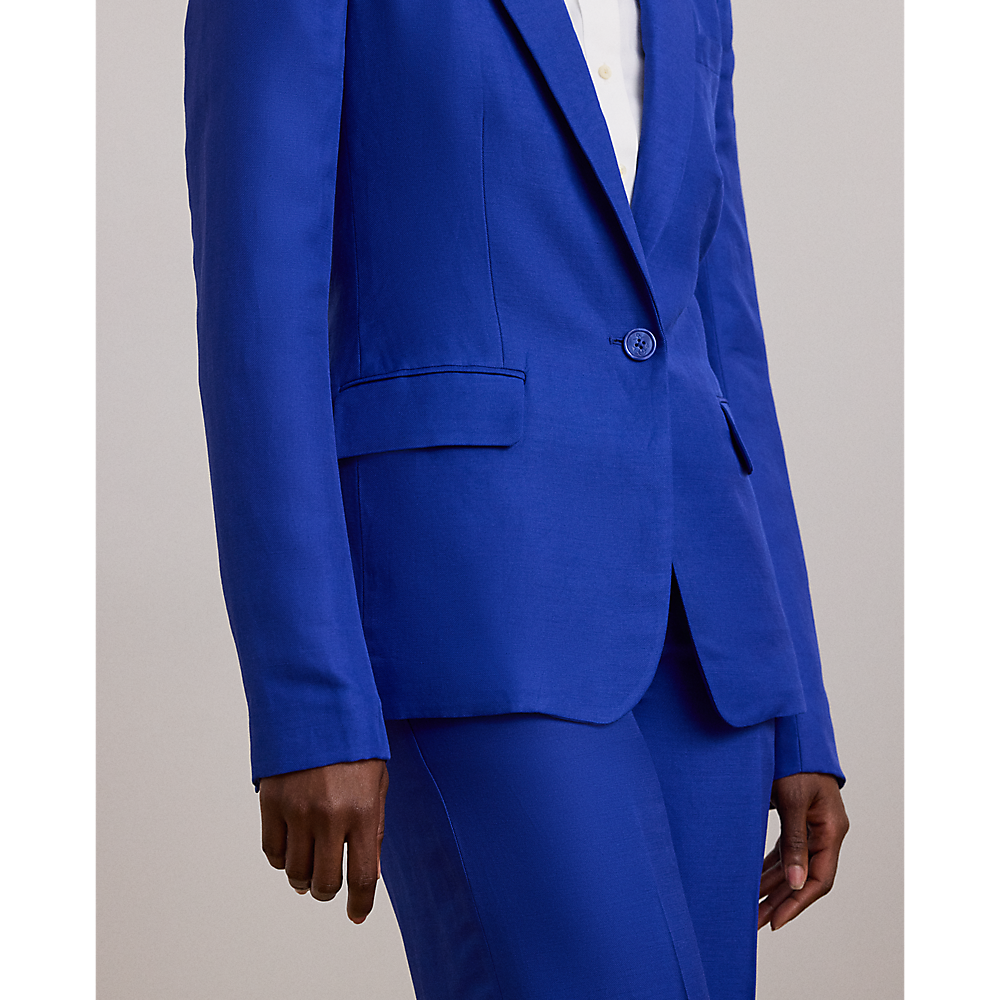 LRL Linen-Blend Twill Blazer/Sako 200957331001