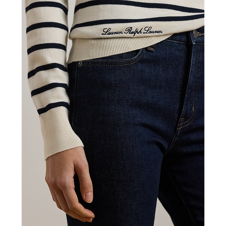 LRL Striped Cotton-Blend Jumper/Pulover 200957433002