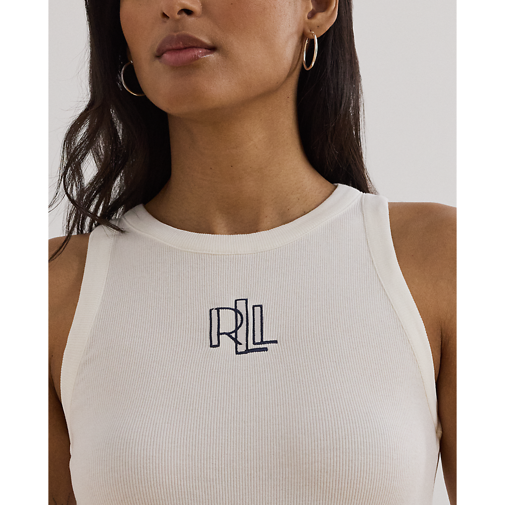 LRL Logo-Embroidered Stretch Cotton Tank Top/Majica 200971079001