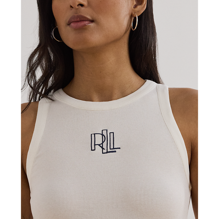 LRL Logo-Embroidered Stretch Cotton Tank Top/Majica 200971079001