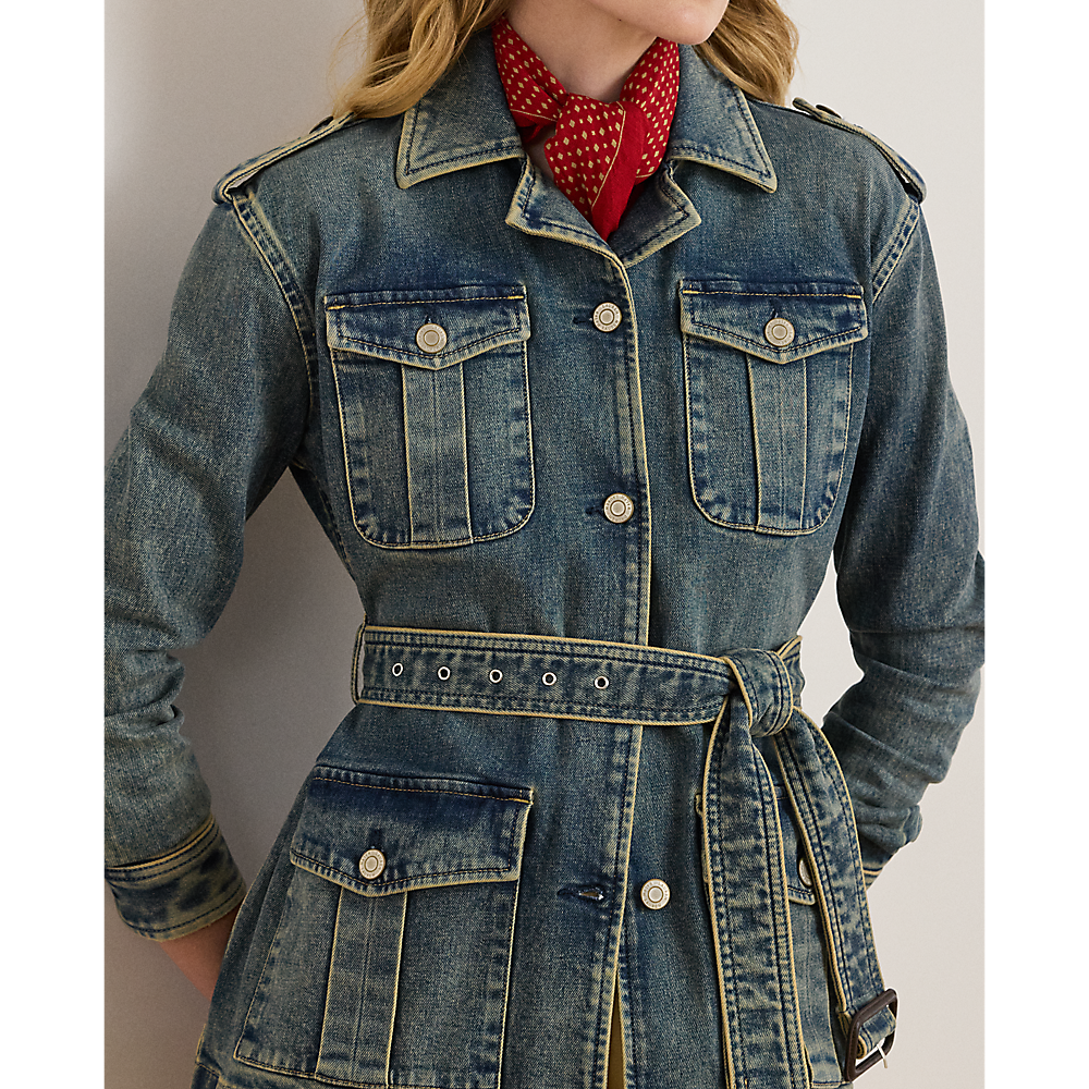 LRL Belted Denim Field Jacket/Jakna 200978818001