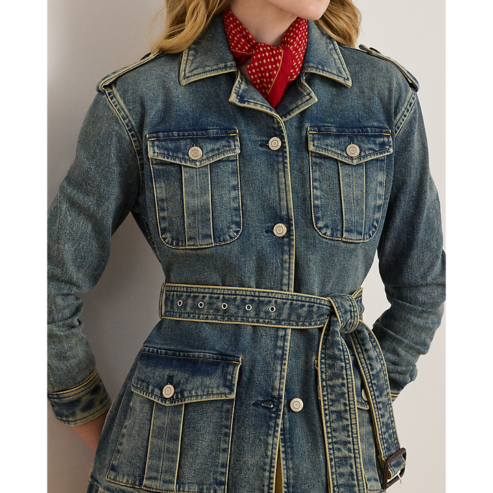 LRL Belted Denim Field Jacket/Jakna 200978818001