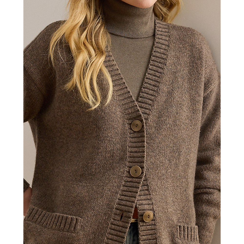 LRL Wool-Blend V-Neck Cardigan/Pulover 200979672001