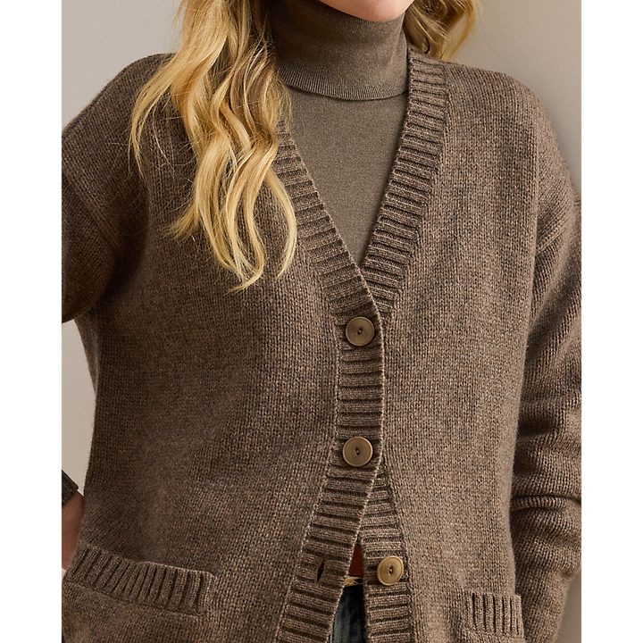 LRL Wool-Blend V-Neck Cardigan/Pulover 200979672001