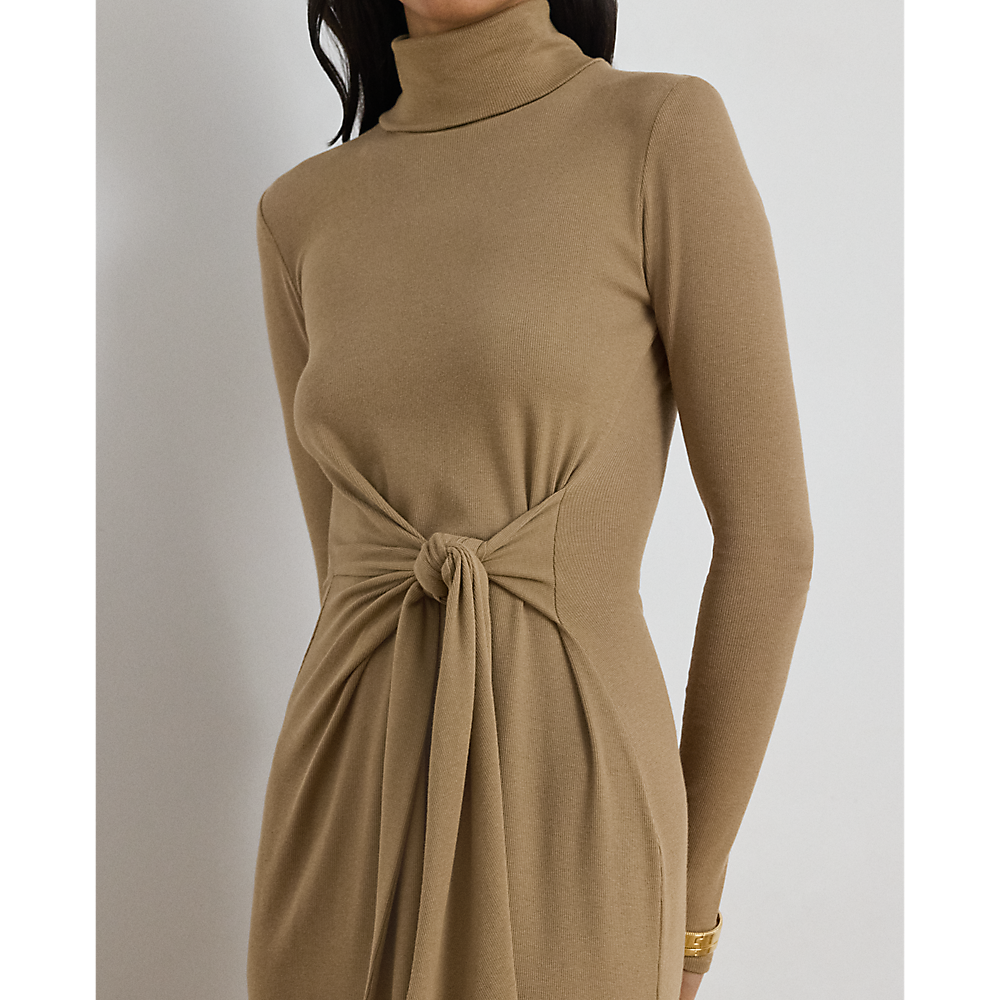 LRL Tie-Front Roll Neck Dress/Haljina 200980028003