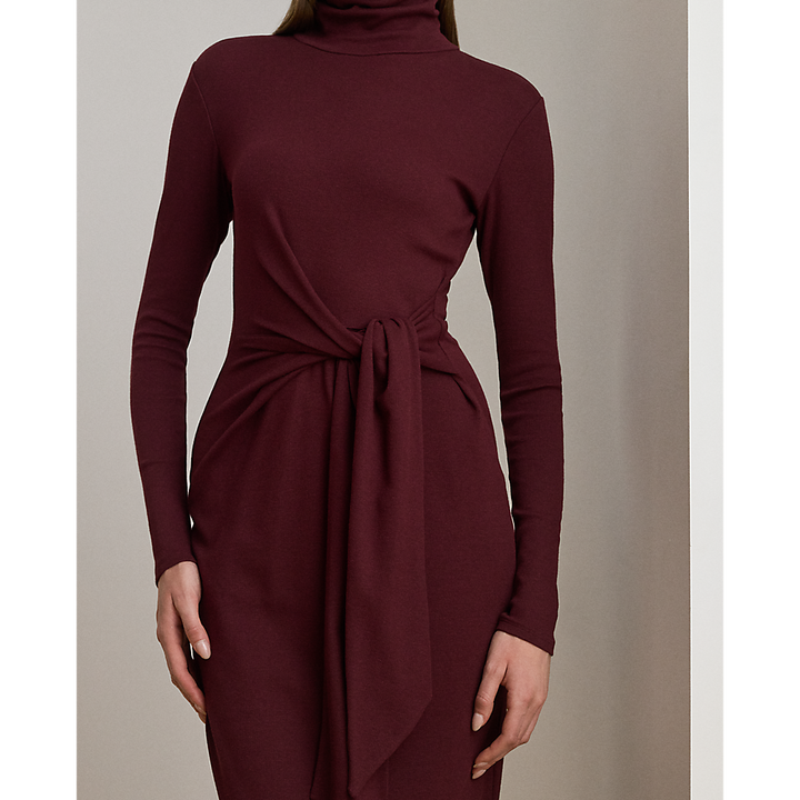 LRL Tie-Front Roll Neck Dress/Haljina 200980028006