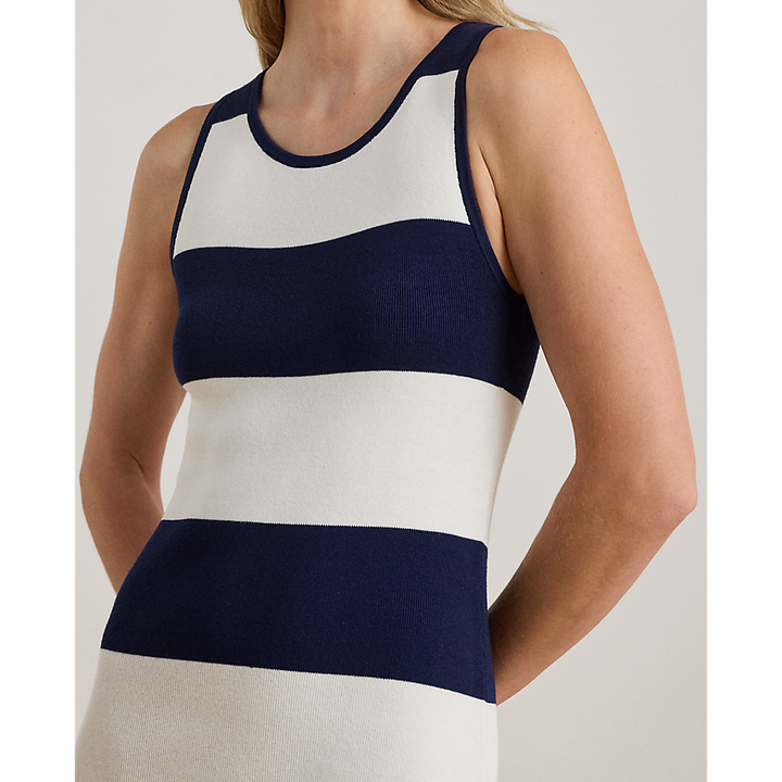 LRL Striped Cotton-Blend Midi Tank Dress/Haljina 200P03491001