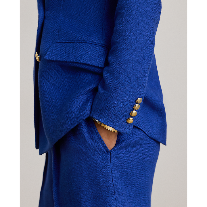 LRL Double-Breasted Linen-Cotton Blazer/Sako 200P03659001