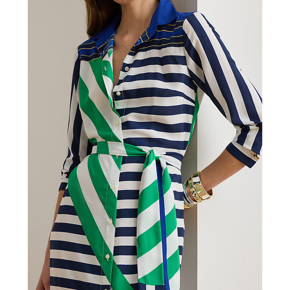 LRL Striped Crepe Shirtdress/Haljina 200P03700001