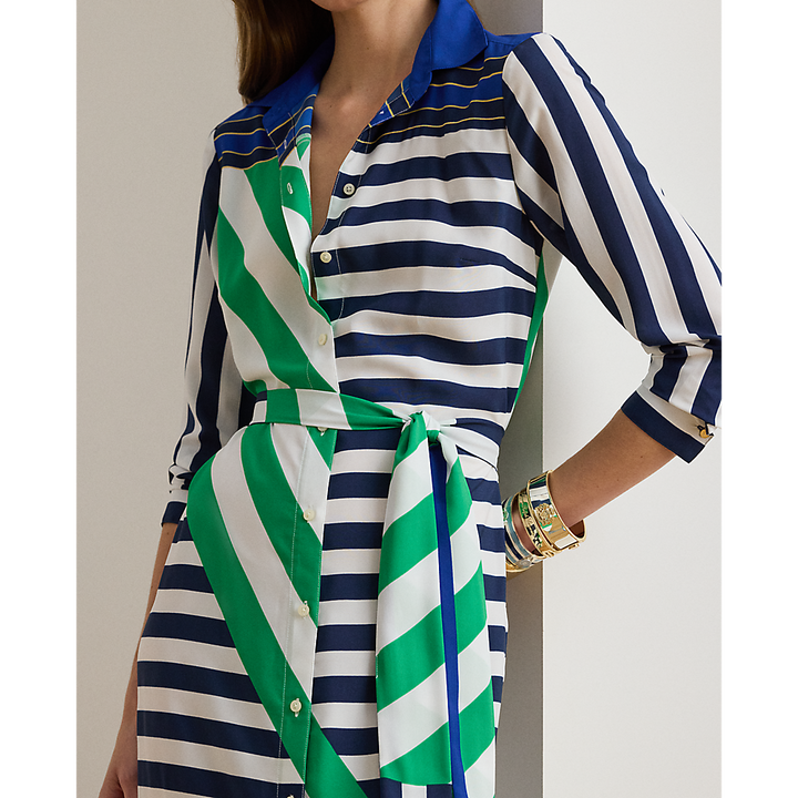 LRL Striped Crepe Shirtdress/Haljina 200P03700001