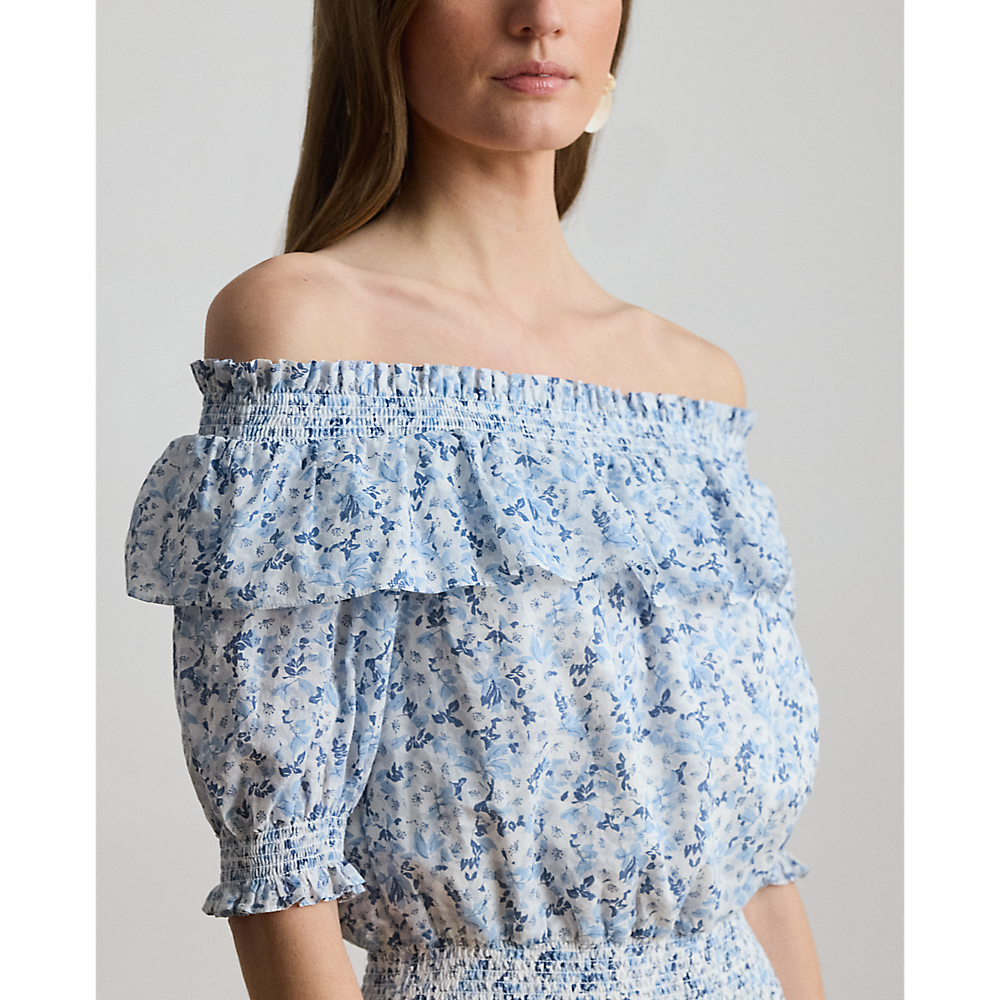 LRL Floral Voile Off-the-Shoulder Dress /Haljina 200P08959001