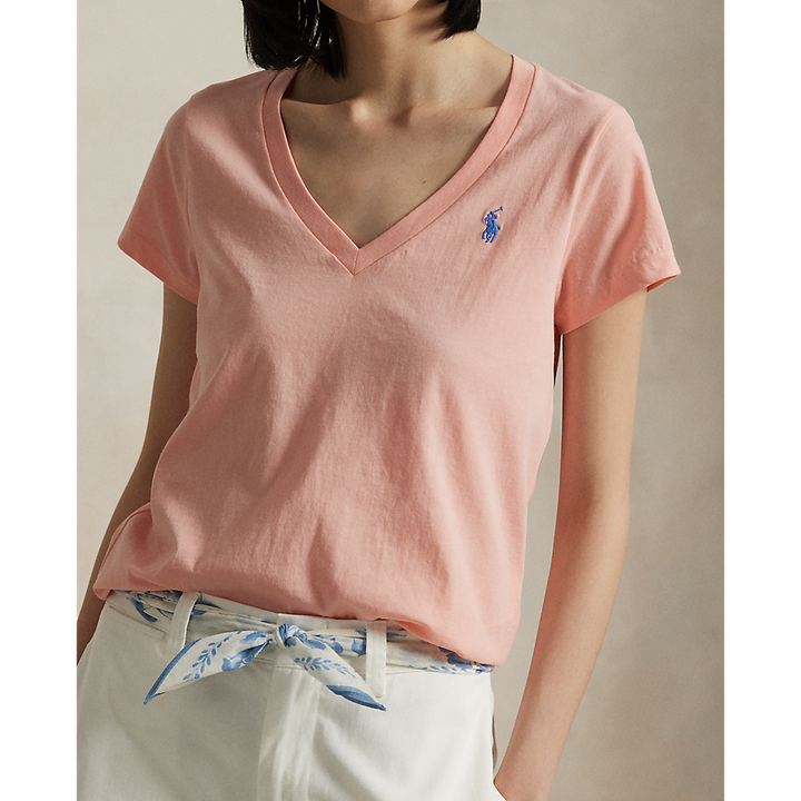 PRL Cotton Jersey V-Neck T-Shirt/Majica 211902403008