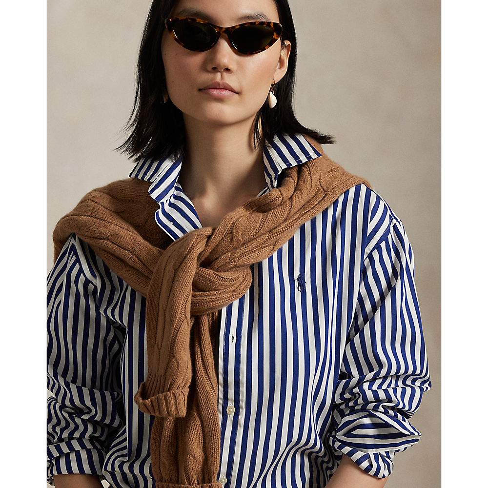 PRL Relaxed Fit Striped Cotton Shirt/Košulja 211910743021