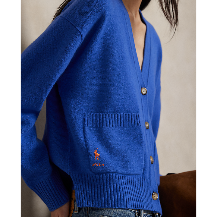 PRL Wool-Blend V-Neck Cardigan/Pulover 211914536012