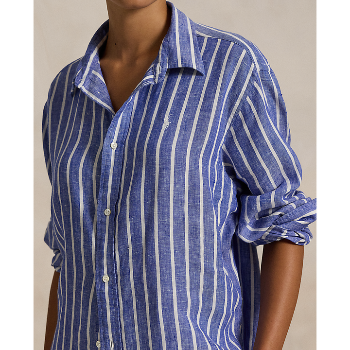 PRL Wide Cropped Gingham Linen Shirt/Košulja 211935130005