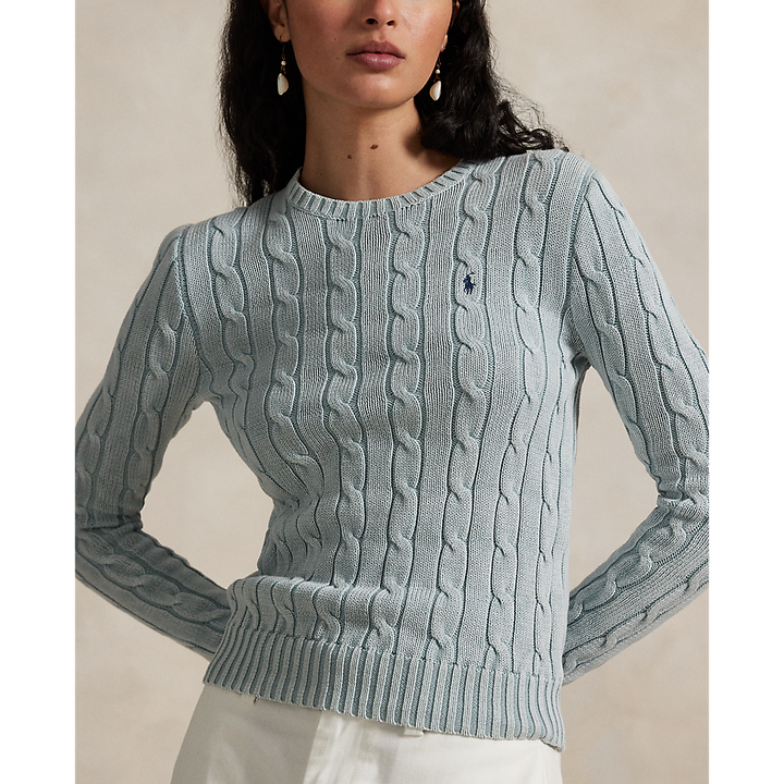 PRL Cable-Knit Cotton Crewneck Jumper/Pulover 211935303009