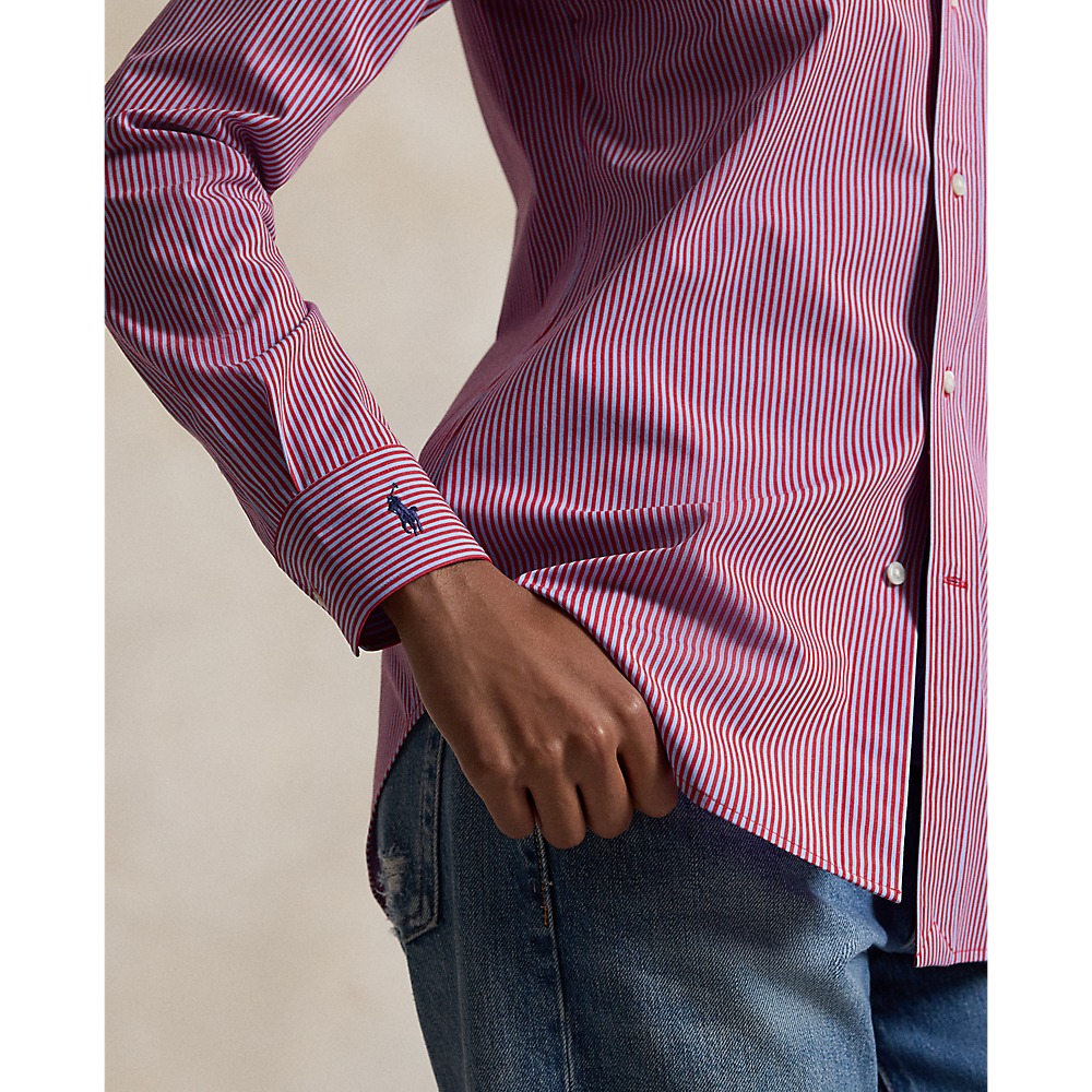 PRL End-on-End Stretch Slim Fit Cotton Shirt/Košulja 211941509501