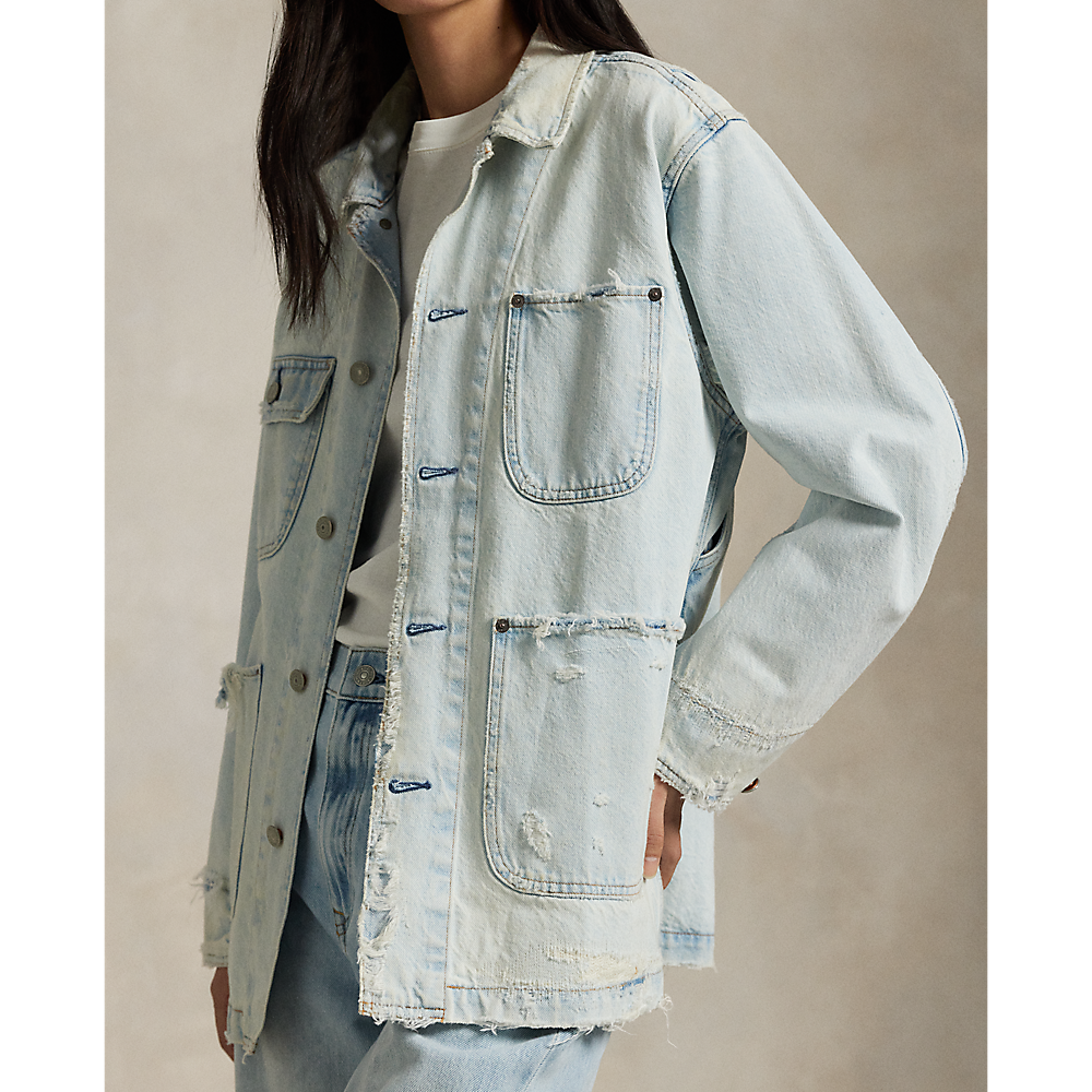 PRL Distressed Denim Utility Jacket/Jakna 211959042001