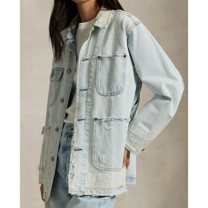 PRL Distressed Denim Utility Jacket/Jakna 211959042001