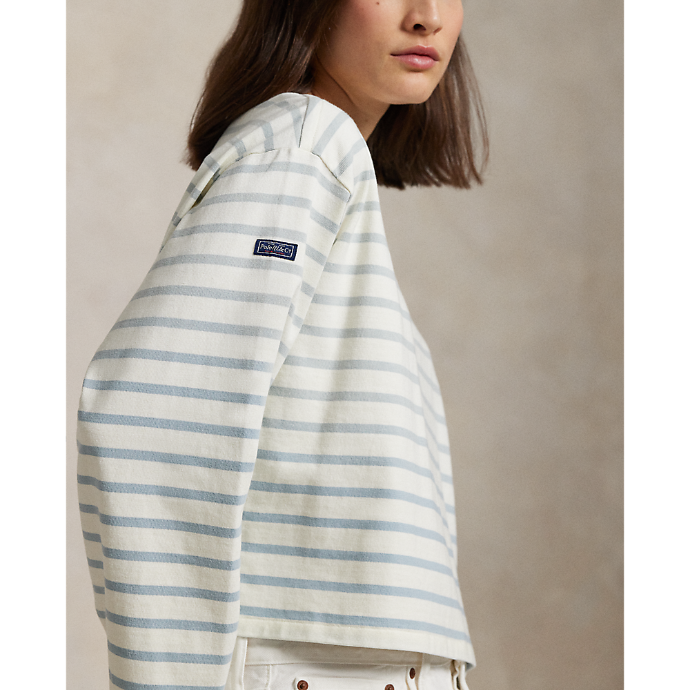 PRL Striped Boatneck Mariner T-Shirt/Pulover 211959103003