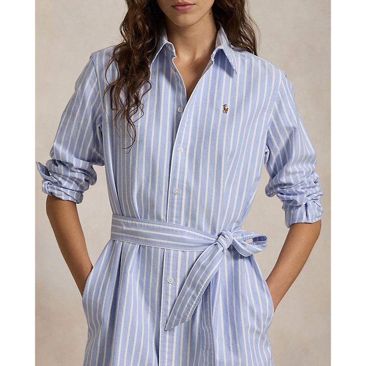 PRL Striped Cotton Oxford Belted Shirtdress /Haljina 211959901001